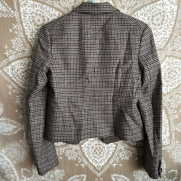 NWT Rag & Bone - Elle Slim Fit wool Blazer in Brown Houndstooth - Picture 6 of 7